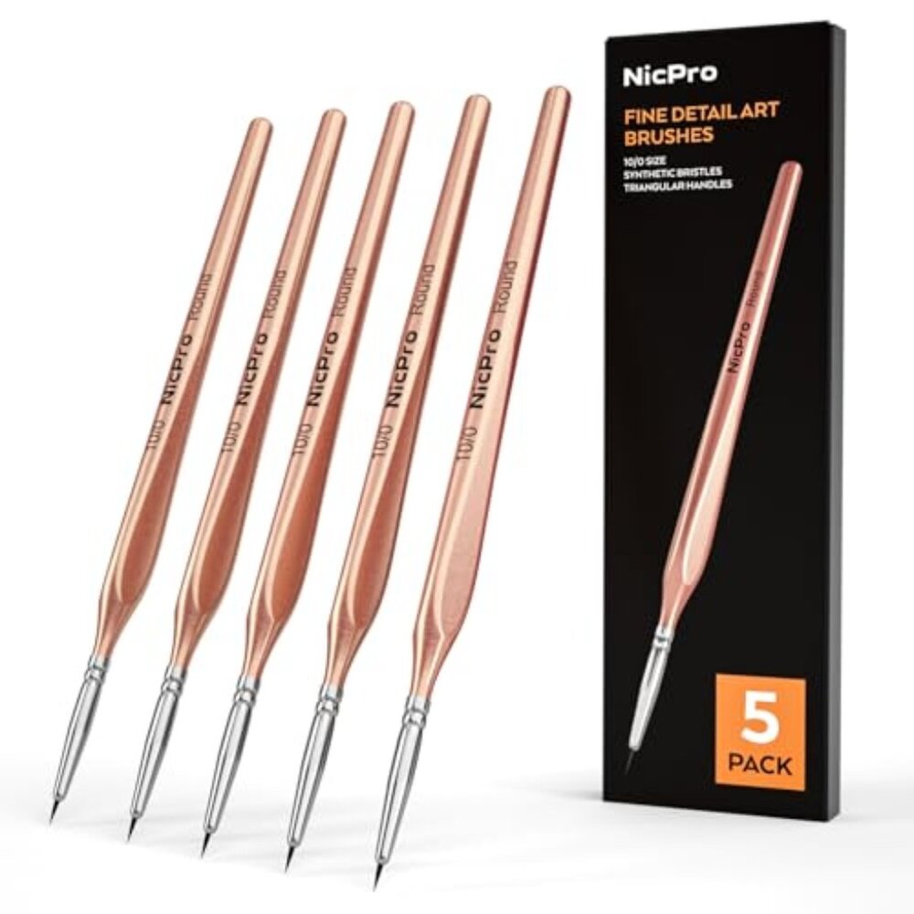 Detail Paint Brushes 5 PCS Aesthetic Extreme Fine Tip